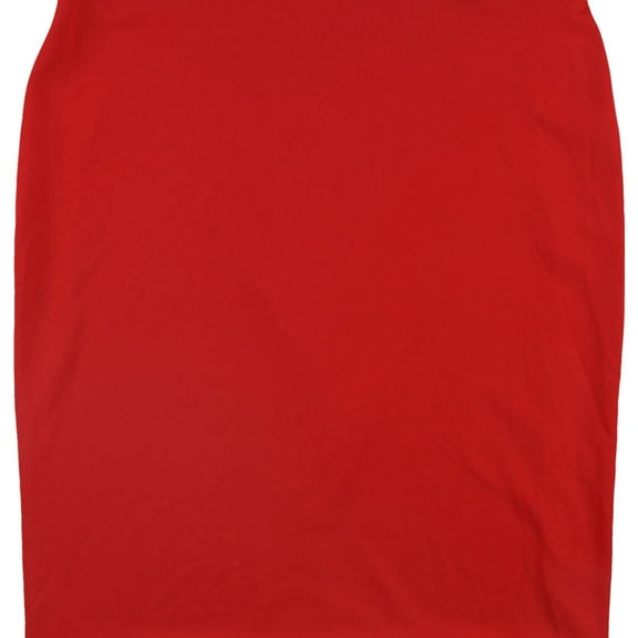 Alfani Womens Scuba Pencil Skirt, Red, X-Small