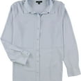 thumbnail image 1 of Alfani Womens Seamed Button Up Shirt, Blue, Medium, 1 of 4
