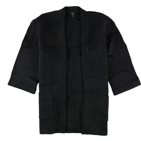 Alfani Womens Solid Cardigan Sweater, Black, XX-Large