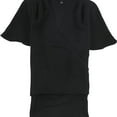 thumbnail image 1 of Alfani Womens Solid Pullover Blouse, Black, Large, 1 of 2