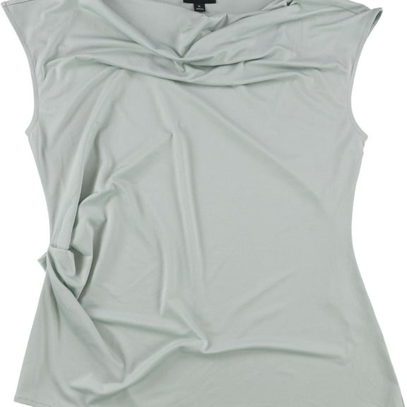 Alfani Womens Solid Pullover Blouse, Green, Medium