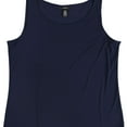 thumbnail image 1 of Alfani Womens Solid Tank Top, Blue, X-Large, 1 of 2