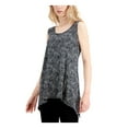 thumbnail image 1 of Alfani Womens Stretch Patterned Tank Top B/W XL, 1 of 4