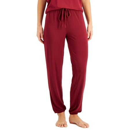 Alfani Womens Super Soft Modal Basic Jogger,Garnet Stone,X-Large