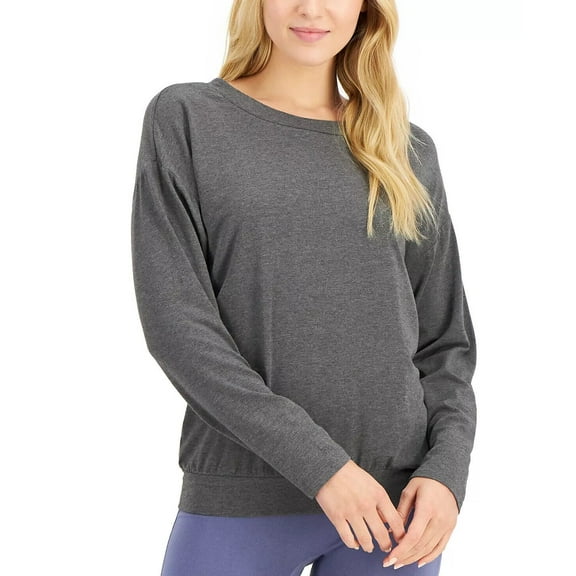 Alfani Womens Super Soft Modal Long-Sleeve Sleep Top