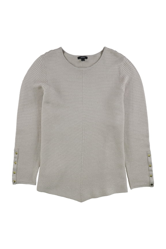 Womens Swing Knit Sweater, Beige, Large