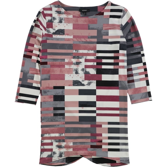 Alfani Womens Swing Tunic Blouse, Pink, Small