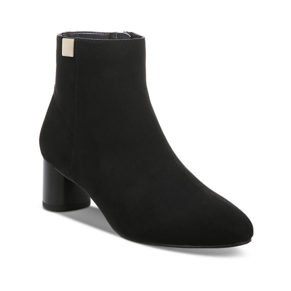 Alfani Womens Sylus Faux Suede Almond Toe Booties