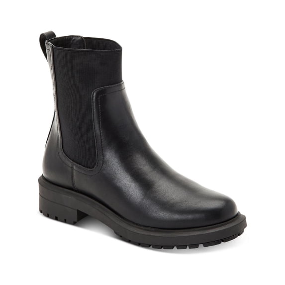 Alfani Womens Tackoma Faux Leather Chelsea Ankle Boots