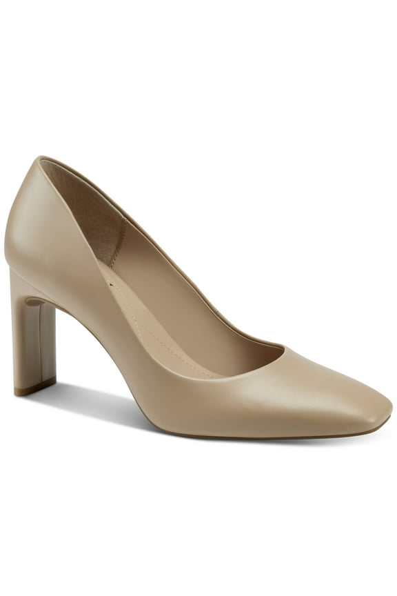 Womens Tarah Square-Toe Pumps Nude Smooth 10.5M