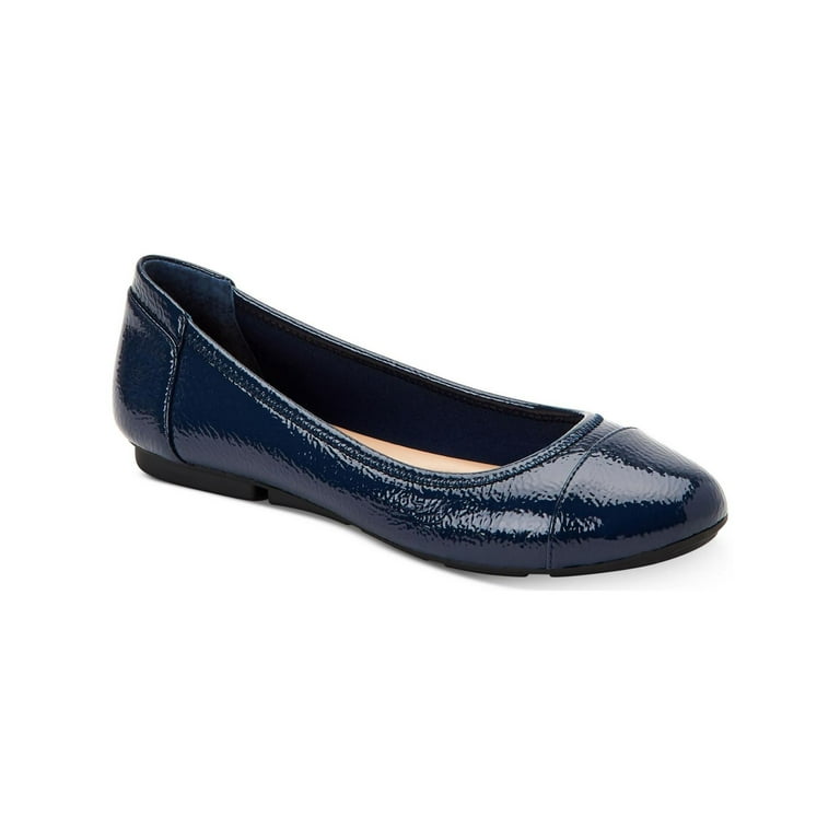 Alfani Womens Tavii 2 Faux Leather Slip on Ballet Flats Walmart