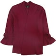 thumbnail image 1 of Alfani Womens Tie-Sleeve Cardigan Sweater, Pink, Medium, 1 of 2