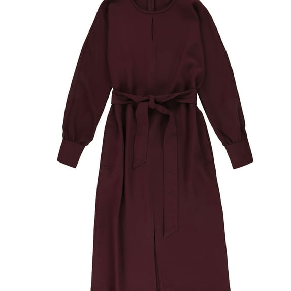 Alfani Womens Tie Waist Shift Dress, Red, Small