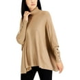 thumbnail image 1 of Alfani Womens Turtleneck Casual Poncho Sweater, 1 of 1
