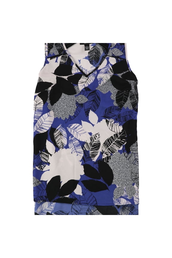 Womens V-Neck Pullover Blouse, Multicoloured, 6