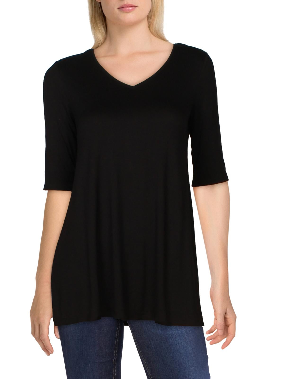 black swing tunic top