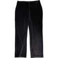 thumbnail image 1 of Alfani Womens Velvet Foil Dress Pants, Black, Large, 1 of 2