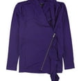 thumbnail image 1 of Alfani Womens Zip Pullover Blouse, Purple, X-Small, 1 of 1
