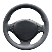 Alfanxi Hand Stitch Steering Wheel Cover Alcantara Material for BMW E90 E91 E92 E93 3 SERIES X1 E84 E90 E91-No Stripes