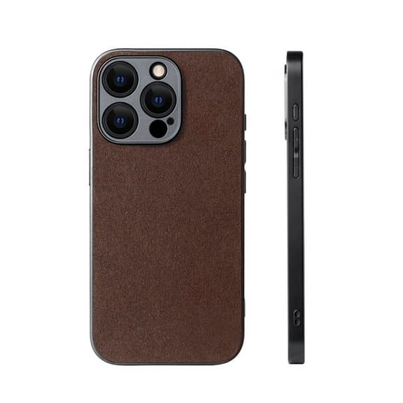 Alfanxi for iPhone 16 Case, Alcantara Phone Case Compatible with Mag-Safe Wireless Charging Designed for iPhone 16-Bronze