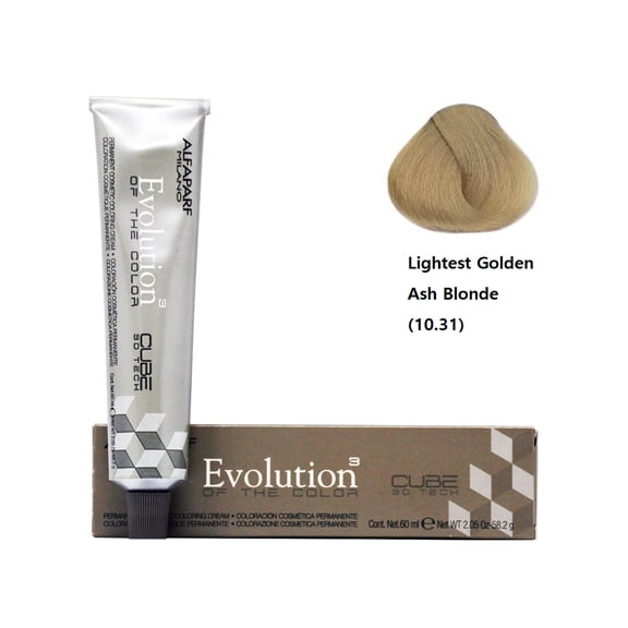 Alfaparf Hair Color- Lightest Golden Ash Blonde (10.31)