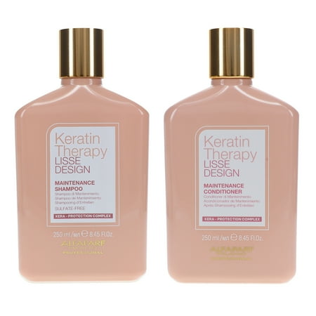 Alfaparf Milano Keratin Therapy Lisse Design Maintenance Shampoo 8.45 oz & Conditioner 8.45 oz Combo Pack