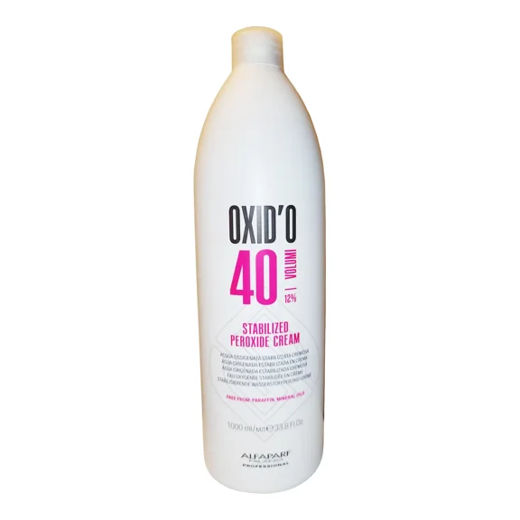 Alfaparf Milano OXID'O 40 Volumi 12% Stabilized Peroxide Cream Developer No Paraffin Mineral Oils 33.8 Ounce 1000 Milliliters
