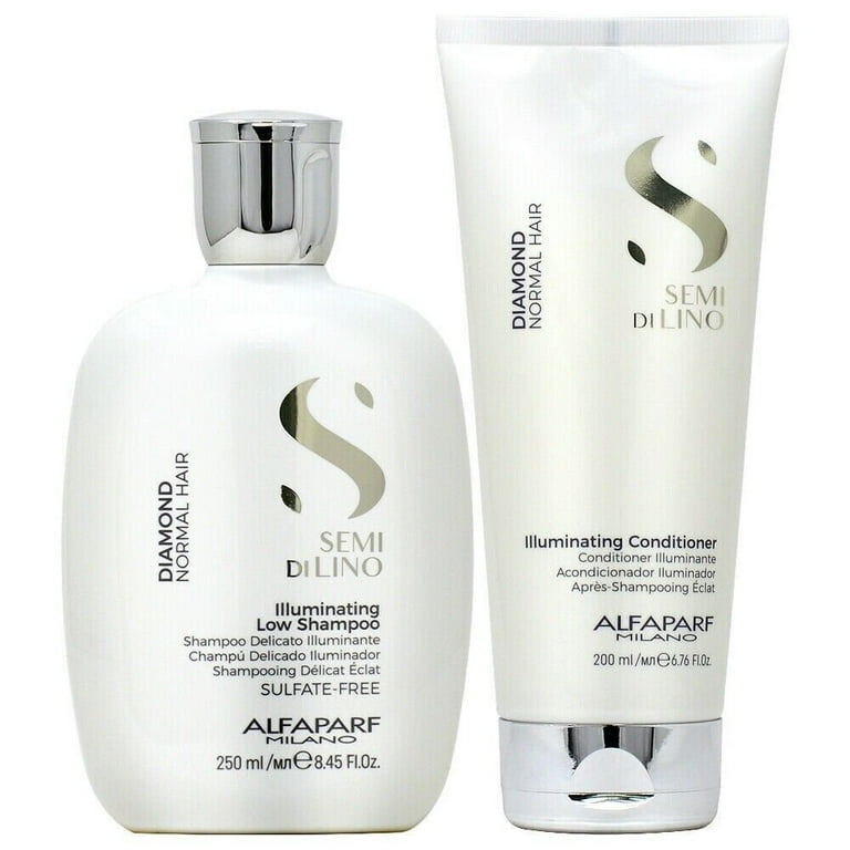Alfaparf Milano Semi di Lino Diamond Illuminating Low Shampoo Conditioner for Normal Hair Fina Tavola
