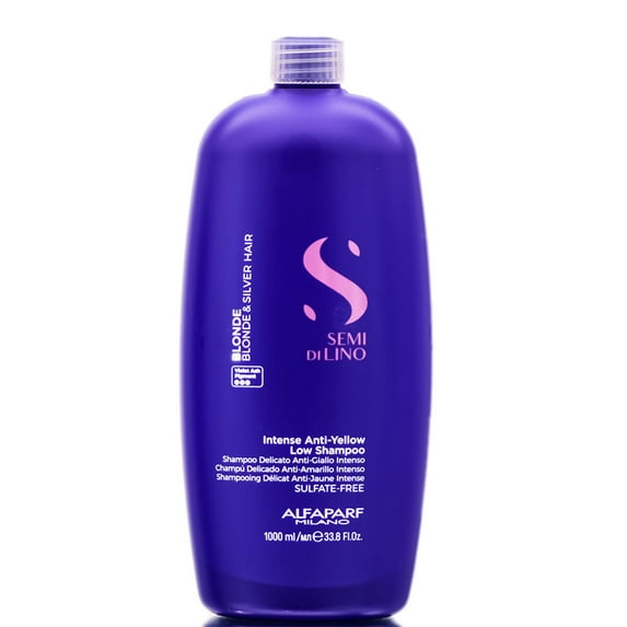 Alfaparf Milano Semi di Lino Blonde Intense Anti-Yellow Low Shampoo - 33.8 oz