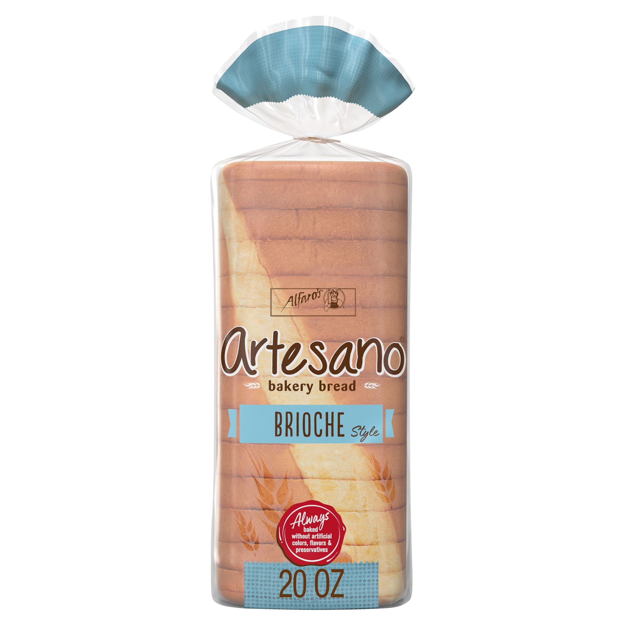 Alfaro's Artesano Brioche Bakery Bread, No Artificial Colors or Flavors
