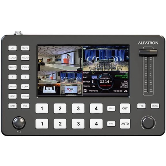 Alfatron ALF-VM-MINI Mini Portable Multifunctional & Professional Quad HDMI Video Switcher with 4x HDMI Input Ports