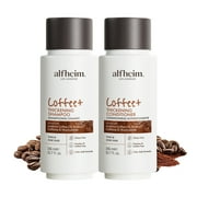 Alfheim Coffee+ Thickening Shampoo & Conditioner Set, 10.7 fl oz, Caffeine & Biotin Hair Care, Strengthening & Volumizing Formula for Fine or Thinning Hair, Formulated Without Animal-Derived Ingredie