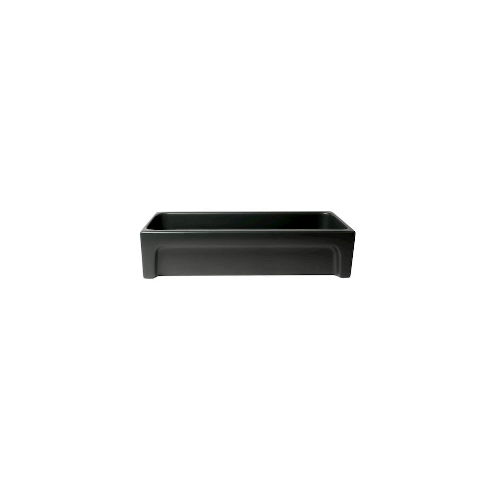 Matte Black Ceramic 36'' Trough Bathroom Sink