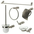 thumbnail image 1 of ALFI brand AB9508-BN Brushed Nickel 6 Piece Matching Bathroom Accessory Set, 1 of 8