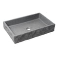thumbnail image 1 of ALFI brand ABCO24R 24" Solid Concrete Chiseled Style Above Mount Vessel Sink, 1 of 7