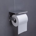 thumbnail image 1 of ALFI brand ABTP66-BSS Brushed Stainless Steel Toilet Paper Holder with Shelf, 1 of 3