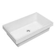 thumbnail image 1 of Whitehaus 24" Rectangular Semi-Recessed Basin with Center Drain Location, 1 of 7