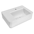 thumbnail image 1 of Whitehaus 26" Rectangular Wall Mount Basin with Single Faucet Drilling and Rear Center Drain Location, 1 of 7