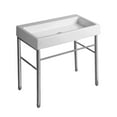 thumbnail image 1 of Whitehaus Britannia Large Rectangular Sink Console with Front towel Bar and No Hole Drill, 1 of 4