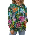 thumbnail image 1 of Alfie And Rufus Hoodie Sweatshirt Men/Women Drawstring Printed Pocket Hooded Sweatshirts Cats Flowers Colour Joy Garden Floral, 1 of 3