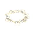 thumbnail image 1 of Alfieri & St.John Damiani Three Tone Round Links Ladies Bracelet 18K Gold, 1 of 2