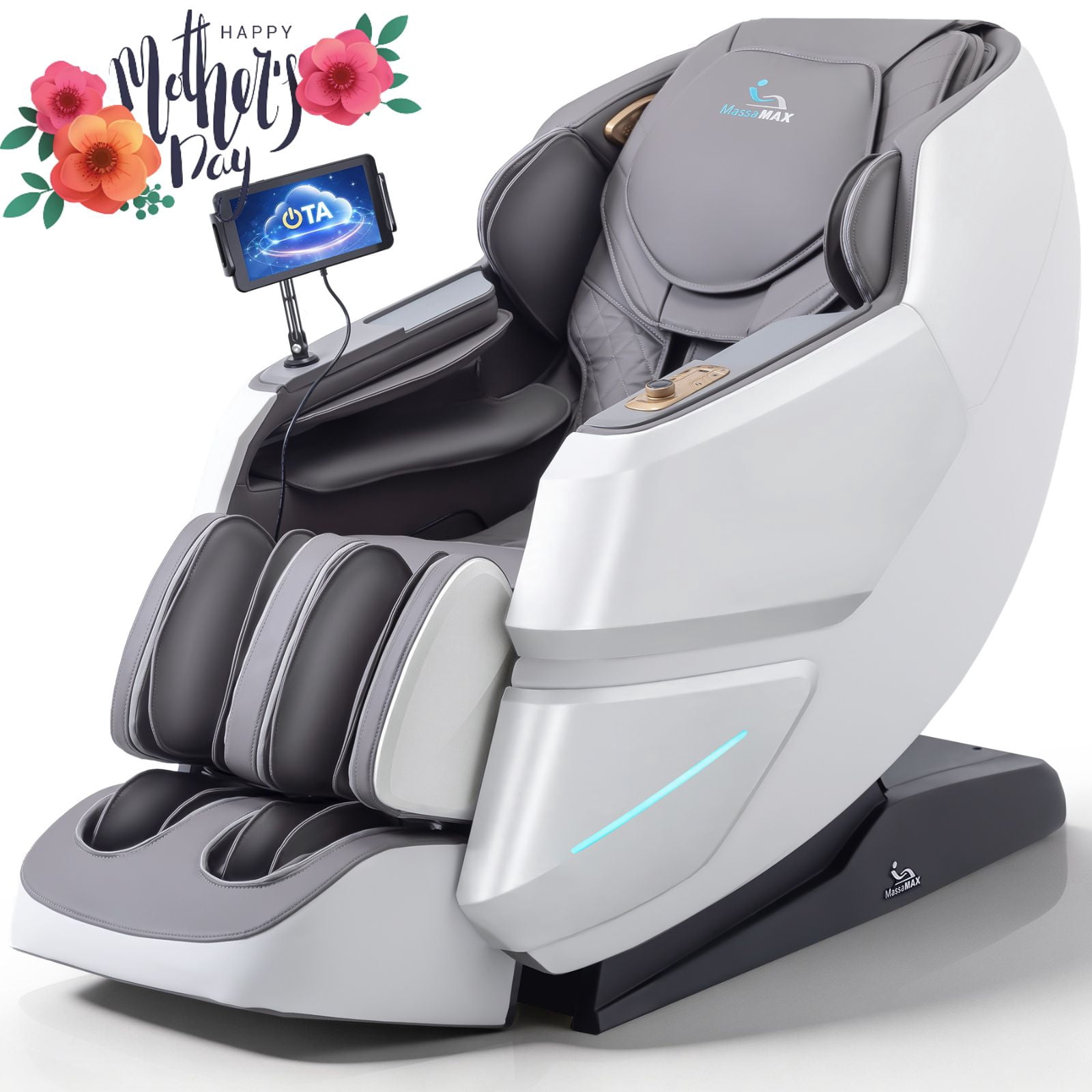 MassaMAX MT339 Full Body Massage Chair, 4D Back Therapy, Electric