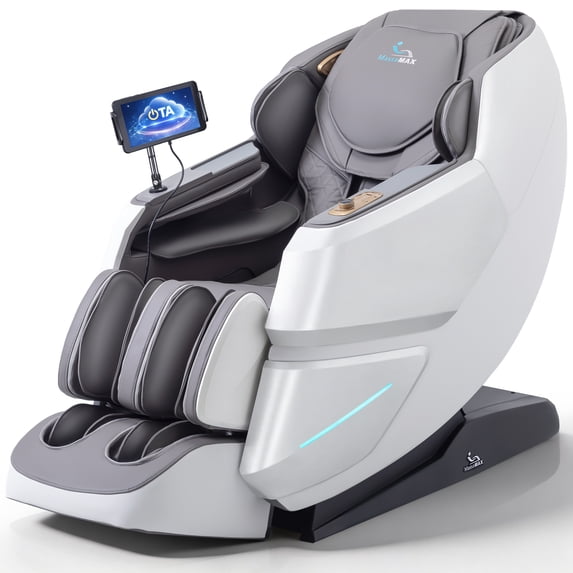 MassaMAX 4D Massage Chair, OTA Update & Electric Extendable Footrest, Zero Gravity, With Touch Screen, Quick Access Buttons