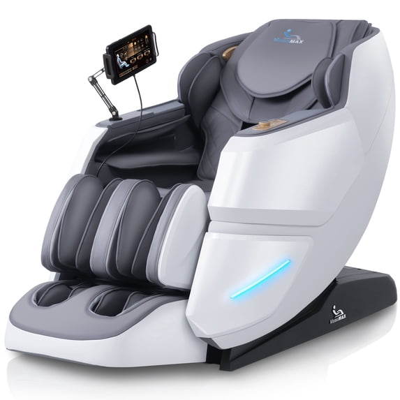 MassaMAX 4D Massage Chair, OTA Update & Electric Extendable Footrest, Zero Gravity, With Touch Screen, Quick Access Buttons