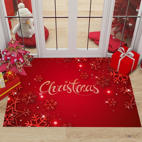 Alfombrillas de baño navideñas, decorativas, antideslizantes, para el baño, el dormitorio y el hogar.
