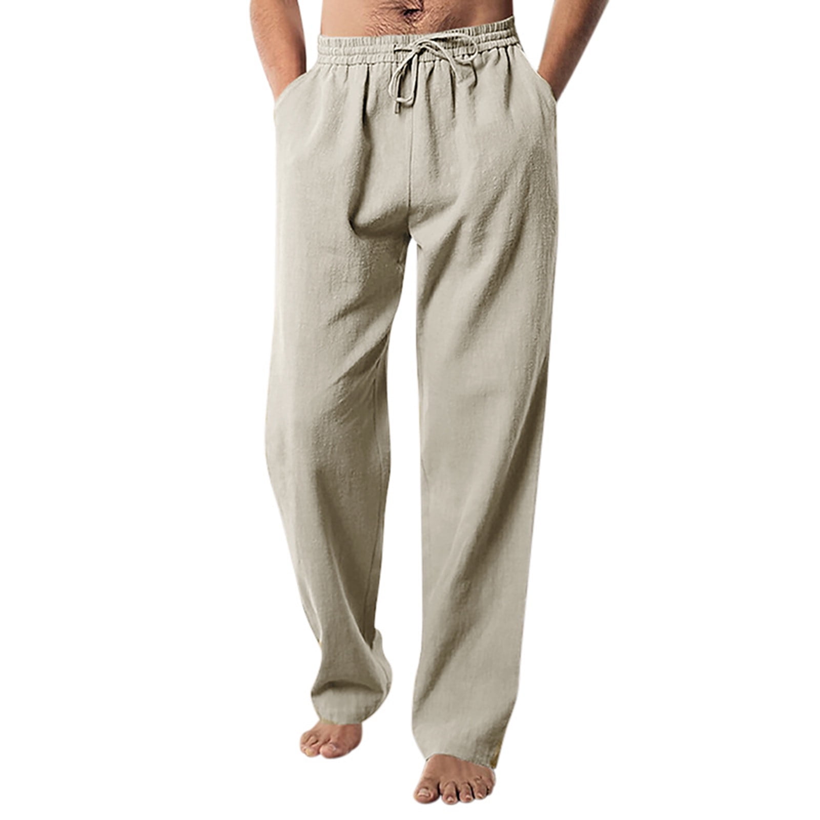 Alfoni Mens Casual Pants,Men's Slim Fit Business Pants Fashion Solid