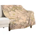 Alfonse Mucha Art Nouveau Peonies Throw Blanket cosplay anime Luxury