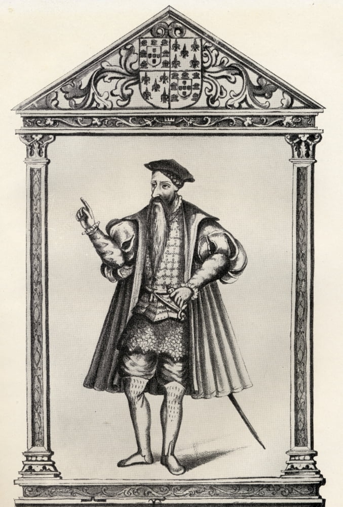 Alfonso Dalberquerque 1452-1515 Portugeuse Admiral 1St Viceroy Of Portuguese India From Gaspar Correa Lendas De India Frontspiece To VolIi Canvas Art - Ken Welsh Design Pics (24 x 36)
