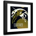 thumbnail image 1 of Alfonso Iannelli 19x24 Black Modern Framed Museum Art Print Titled - Meehan's Canines Featuring His Celebrated Leaping Hounds (1970), 1 of 5