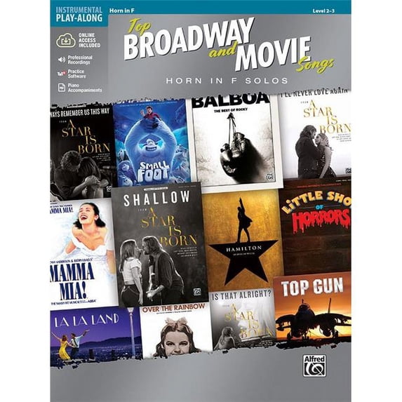 Alfred 00-47975 Top Broadway & Movie Songs, Horn in F